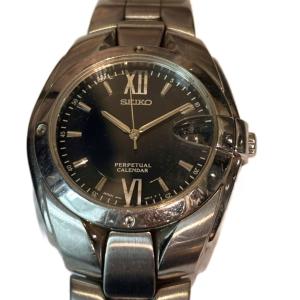 SEIKO パーペチュアルカレンダー 腕時計 ジャンク品 シルバーカラー GY99