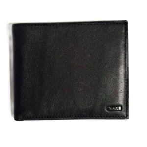 二つ折り財布 ウォレット レザー 黒 ブラック GY99
