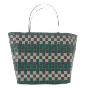 MARNI MARKET バスケット バッグ トートバッグ グリーン /YO33