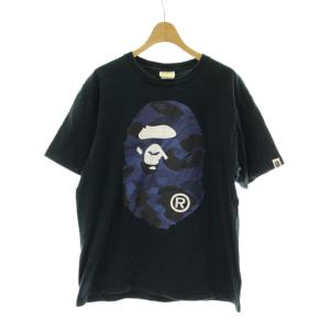 カラーカモビッグエイプヘッドT COLOR CAMO BIG APE HEAD TEE Tシャツ L 黒