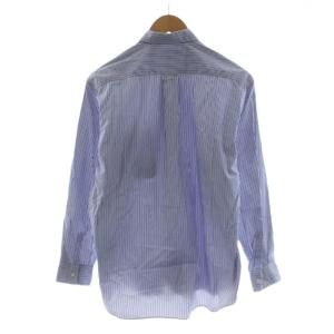 COMME des GARCONS SHIRT FOREVER WIDE CLASSIC シャツ ストライプ柄 S ブルー ホワイト FZ-B115