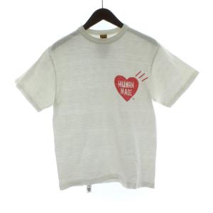 Tシャツ 半袖 ハートロゴ バックプリント 白 ホワイト カットソー M /PP GY19