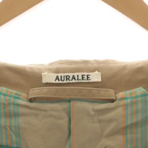AURALEE 20SS COTTONSILK GABARDINE LONG SOUTIEN COLLAR COAT