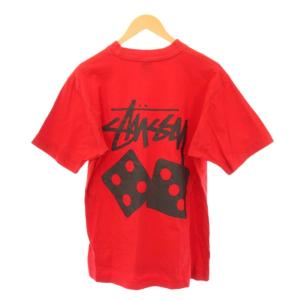90's 混タグ Tシャツ 半袖 クルーネック ロゴ プリント M 赤 レッド /BB