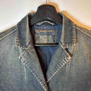 MARITHE FRANCOIS GIRBAUD デニムジャケット カバーオールテーラードジャケット 青 インディゴブルー  M GY99