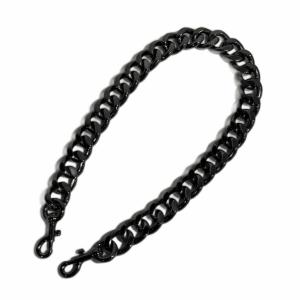 バッグチャーム チェーン ショルダーストラップ 黒 ブラック