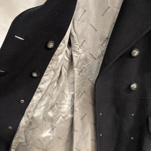MAX&CO. アンゴラ混 ロングコート 黒 ブラック 42 約L GY99
