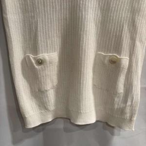 CHANEL 07C ニット カットソー ノースリーブ ホワイト 38