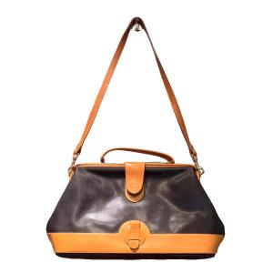 ショルダーバッグ ハンドバッグ 2WAY レザー 茶 ブラウン GY99