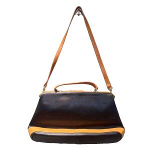 courreges ショルダーバッグ ハンドバッグ 2WAY レザー 茶 ブラウン GY99