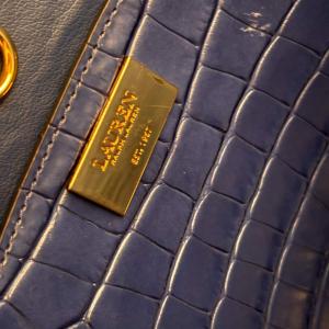 LAUREN RALPH LAUREN トートバッグ ショルダー 2WAY 牛革 レザー 青 ブルー