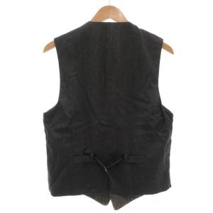 D&G デニムベスト ジレ ステッチ 切替 48 グレー /GV GY19