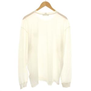 STONE ISLAND ロンT Tシャツ カットソー クルーネック 長袖 ロゴ刺繍 XXL 白 ホワイト 黒 ブラック 721522713