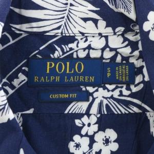 POLO RALPH LAUREN ラルフローレン オープンカラーシャツ ネイビー