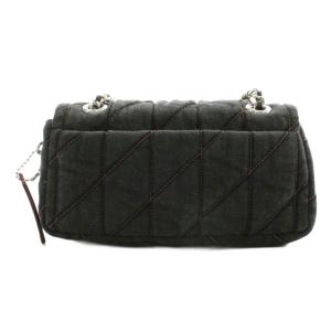 COACH タビー ショルダーバッグ キルティング チェーン ブラック CR701