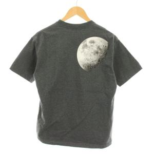 UNDERCOVER メッセージプリントTシャツ カットソー クルーネック 半袖 ロゴプリント 月バックプリント 1 グレー