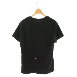 MONCLER MAGLIA T-SHIRT ラバーワッペン Tシャツ カットソー 半袖 S ブラック ホワイト /ES