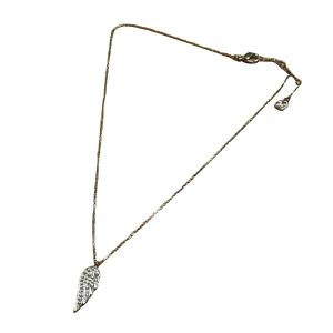 SWAROVSKI ネックレス セットフェザーモチーフ チャトン シルバーカラー GY99