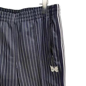 Needles STUDIOUS別注 トラックパンツ ジャージ パピヨン ストライプ M 紺 ネイビー