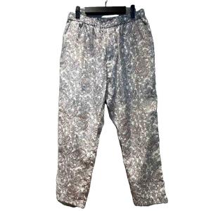 PAISLEY SATIN TAPERED EASY PANTS イージーパンツ ペイズリー柄 2 白