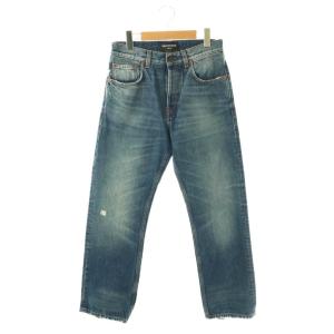 697830 TBP48 デニムパンツ 29 USED加工 ブルー