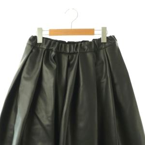 COMME des GARCONS AD2024 フェイクレザードローストリングオーバースカート