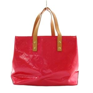 LOUIS VUITTON リードPM モノグラム ヴェルニ ハンドバッグ ピンク M91221