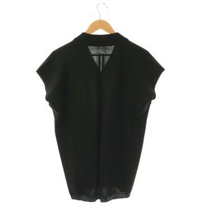 Rick Owens 22FW STROBEcollection ウールVネックニット カットソー ノースリー XXL ブラック