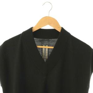Rick Owens 22FW STROBEcollection ウールVネックニット カットソー ノースリー XXL ブラック