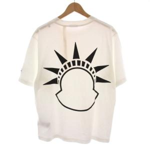 MONCLER 23SS Tシャツ カットソー 半袖 M 白 ホワイト グラフィックプリント I109F8C00003