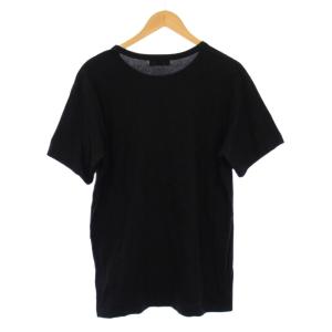 Yohji Yamamoto Tシャツ カットソー 半袖 プリント 3 黒 HY-T04-073 /KH