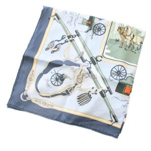 HERMES カレ70 PALONNIERS スカーフ シルク