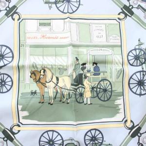 HERMES カレ70 PALONNIERS スカーフ シルク