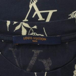 LOUIS VUITTON LV リーフディスチャージ Tシャツ M ネイビー ベージュ