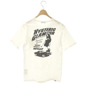 Tシャツ カットソー プリント XS ホワイト ブラック 02171CT09 /CX GY03