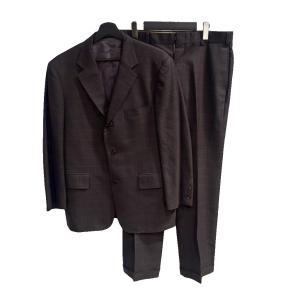 セットアップ スーツ ジャケット チェック シングル 3B パンツ AB6 チャコールグレー GY99
