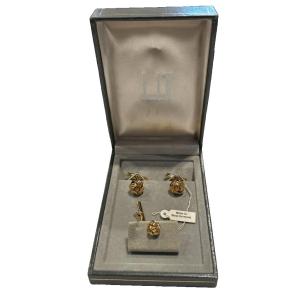 dunhill カフスボタン ネクタイピン セット ゴールドカラー GY99