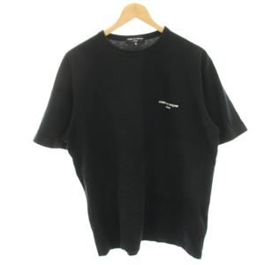 AD2023 綿天竺製品プリントS/STシャツ カットソー 半袖 XL 黒 ブラック HM-T101 /HN