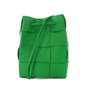 カセット ショルダーバッグ レザ グリーン