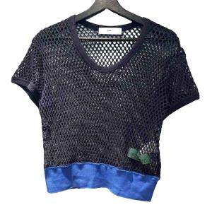 Tシャツ カットソー メッシュ one 紺 ネイビー GY06