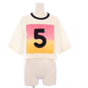 24SS No.5 ココマーク Tシャツ 34/36 ホワイト P76438K11016