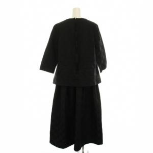 COMME des GARCONS COMME des GARCONS コムコム AD2024 ブロックチェックワンピース S ブラック RO-O003