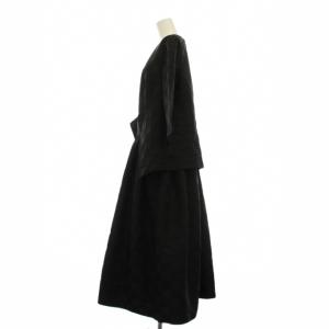 COMME des GARCONS COMME des GARCONS コムコム AD2024 ブロックチェックワンピース S ブラック RO-O003
