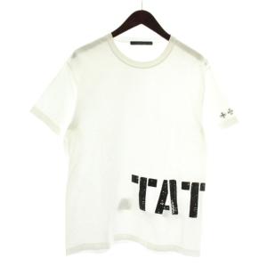 24SS フィエノ PHIENO Tシャツ カットソー 半袖 クルーネック ロゴ プリント 01 白 ホワイト