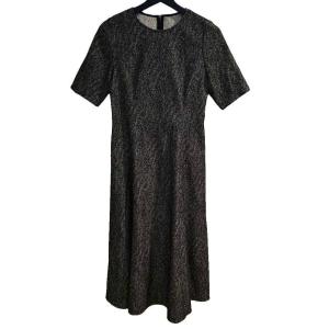 ワンピース ロング丈 半袖 36 ダークグレー BM