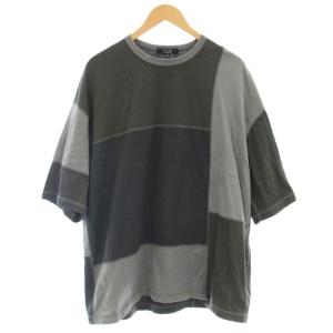 AD2024 Tシャツ 半袖 パッチワーク M グレー HO-T011 /G