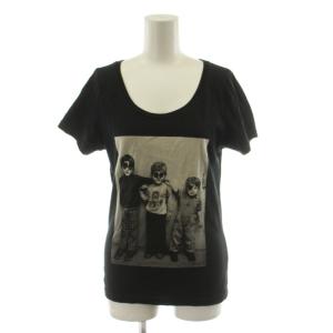 KISS Tシャツ カットソー 半袖 ロゴ F グレー 黒 ブラック 0151CT04 /AN58