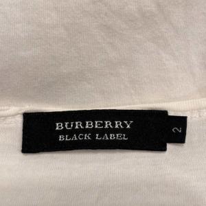 BURBERRY BLACK LABEL ロンT Tシャツ 長袖 2 白 ホワイト MS