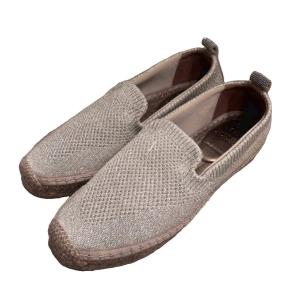 美品 スリッポン エスパドリーユ 37 シルバーカラー BM