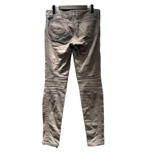BALMAIN バイカーデニム サイドジップ 36 グレー 5455-161N IBO101